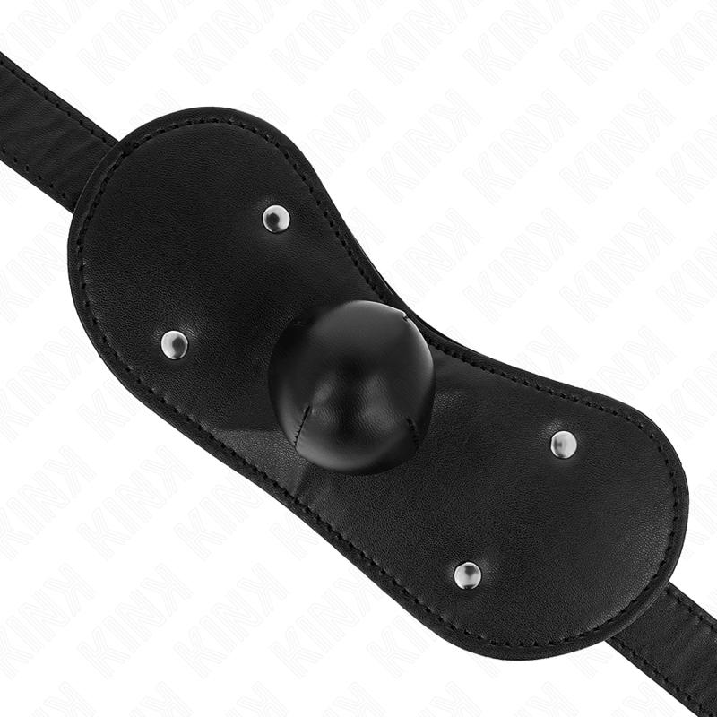KINK - BALL GAG MOUTH MASK WITH LOCK ADJUSTABLE 42-60 CM - 4