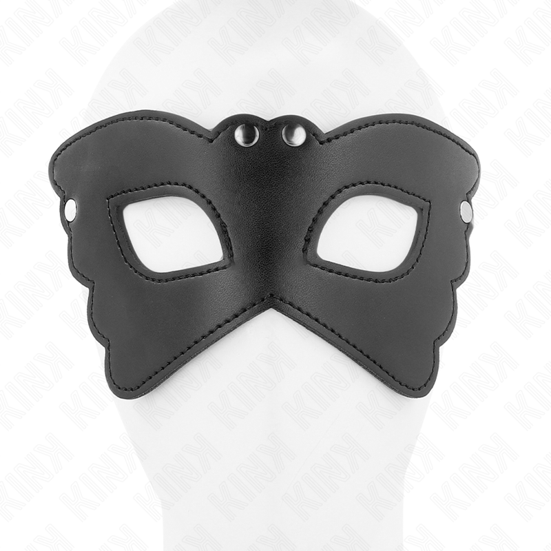 KINK - BUTTERFLY SHAPED LEATHERETTE MASK 20 x 9 CM - 3