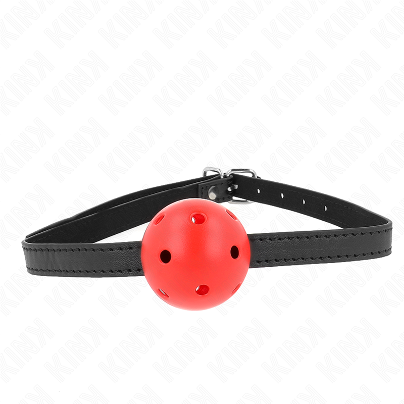 KINK - SIMPLICITY RED BREATHABLE 4.5 CM BALL GAG 62 x 1.5 CM - 4