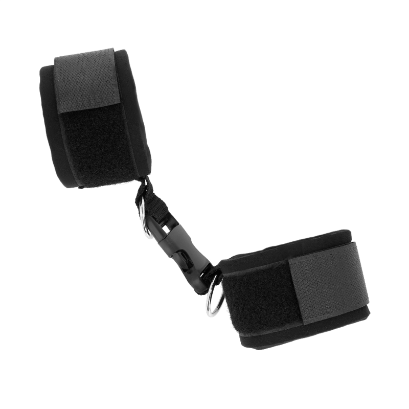 KINK - NEOPRENE HOOK&LOOP FASTENER WRIST RESTRAINTS BLACK ADJUSTABLE 22-34 CM - 3