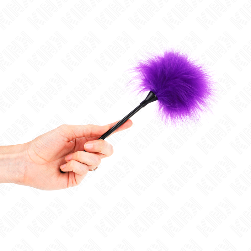 KINK - PLUMES VIOLETTES POUR CHATOUILLER UTILISÉES POUR LE KIT BONDAGE 27 CM