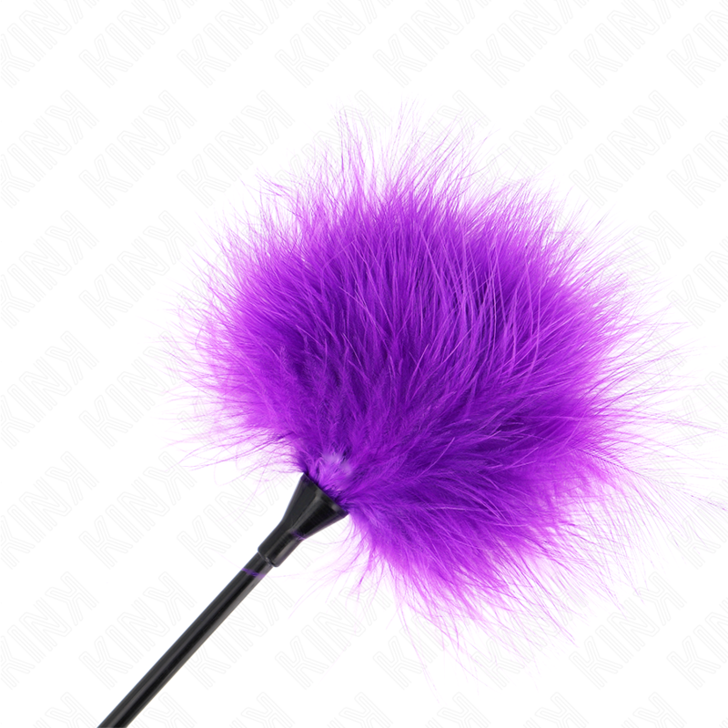 KINK - PLUMES VIOLETTES POUR CHATOUILLER UTILISÉES POUR LE KIT BONDAGE 27 CM