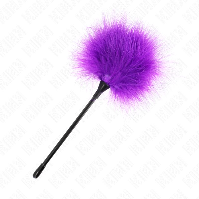 KINK - PLUMES VIOLETTES POUR CHATOUILLER UTILISÉES POUR LE KIT BONDAGE 27 CM