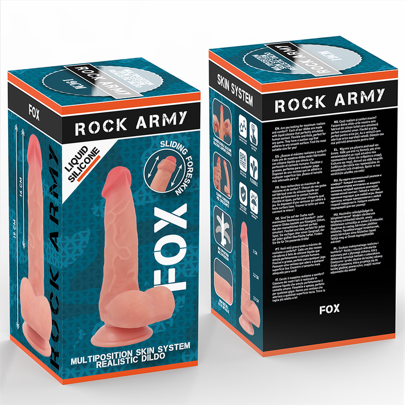 ROCKARMY - LIQUID SILICONE FOX 19 CM -O- 3.2 CM