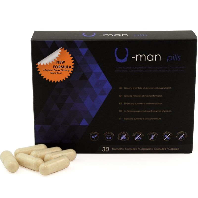 500 COSMETICI - RAFFORZAMENTO DELL'UOMO PER LA MISURA E LA POTENZA SESSUALE - 30 CAPSULE
