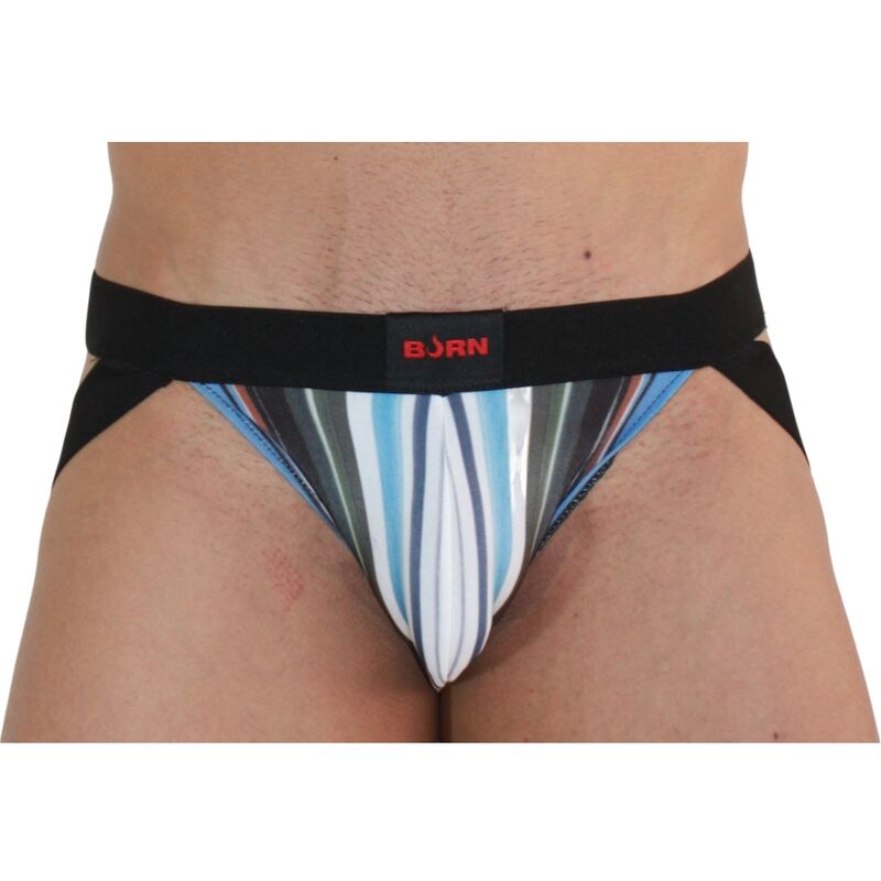 BURN - 009 MULTICOLOR JOCK / BLACK XL