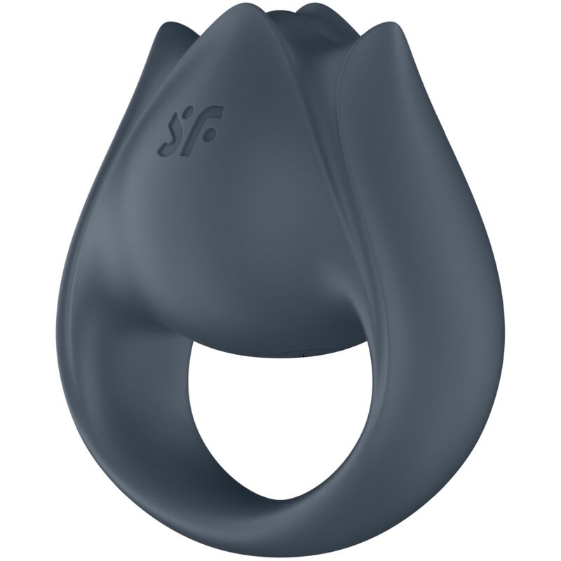SATISFYER - PERFECT PAIR 2 MULTIVIBRATOR 2 IN 1 PENIS RING AND FINGER STIMULATOR GREY - 6