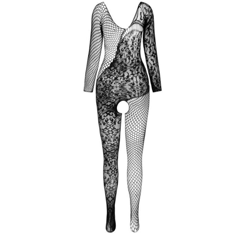 PASSION - BS 107 BLACK BODYSTOCKING ONE SIZE