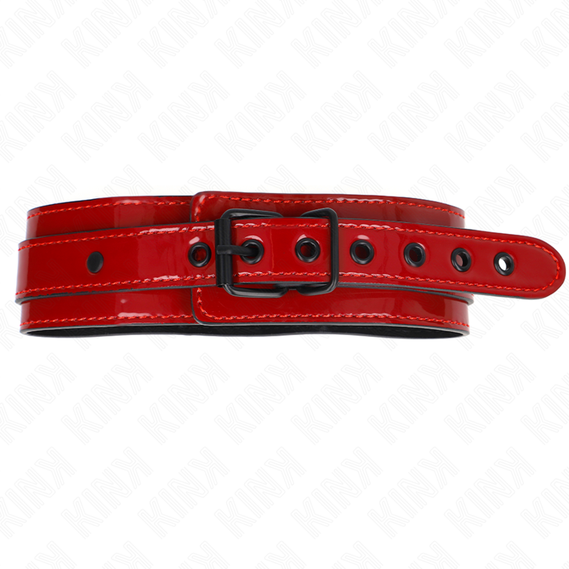 KINK - WINE RED ADJUSTABLE NECKLACE 37.5-49.5 CM X 5 CM - 3