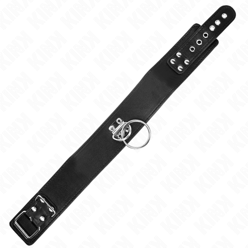 KINK - STUDDED LEASH 116 CM COLLAR WITH LEATHERETTE STRAP 50 X 5 CM - 3