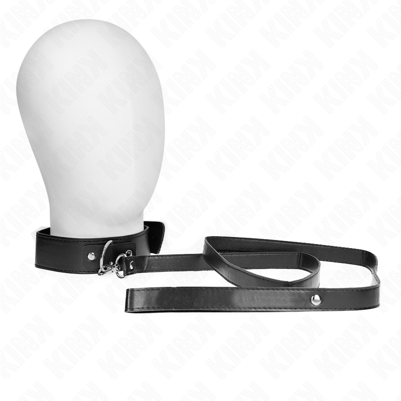 KINK - NECKLACE WITH BELT 116 CM BLACK STRAP ADJUSTABLE 32-50 CM X 8 CM - 3