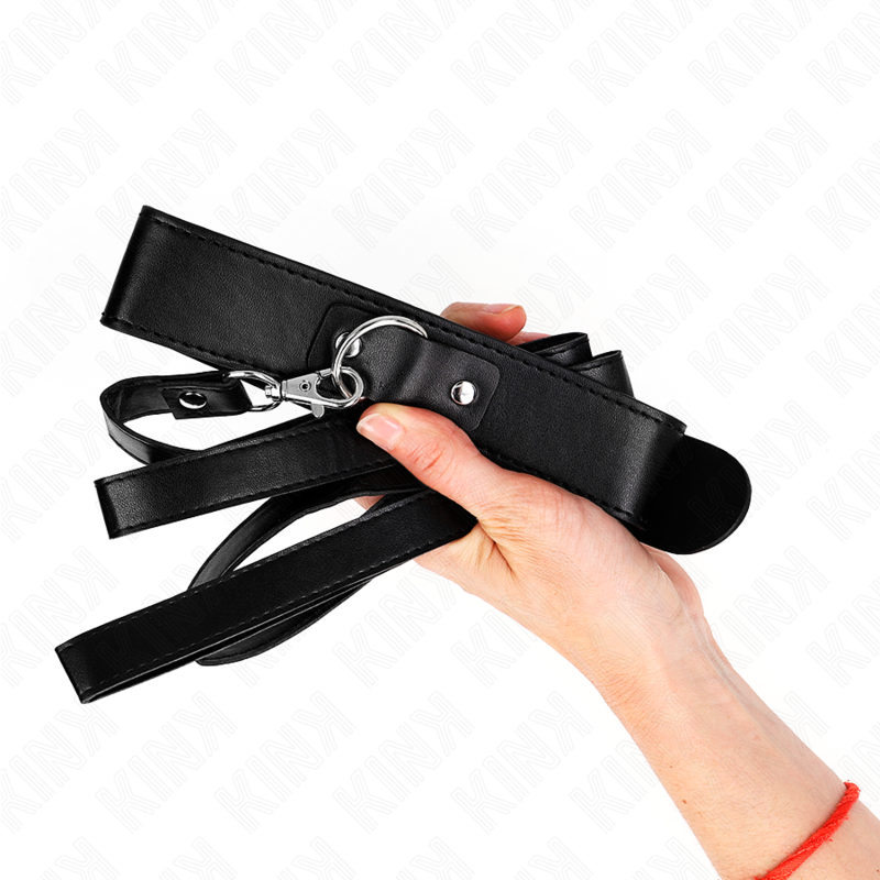 KINK - NECKLACE WITH BELT 116 CM BLACK STRAP ADJUSTABLE 32-50 CM X 8 CM - 5