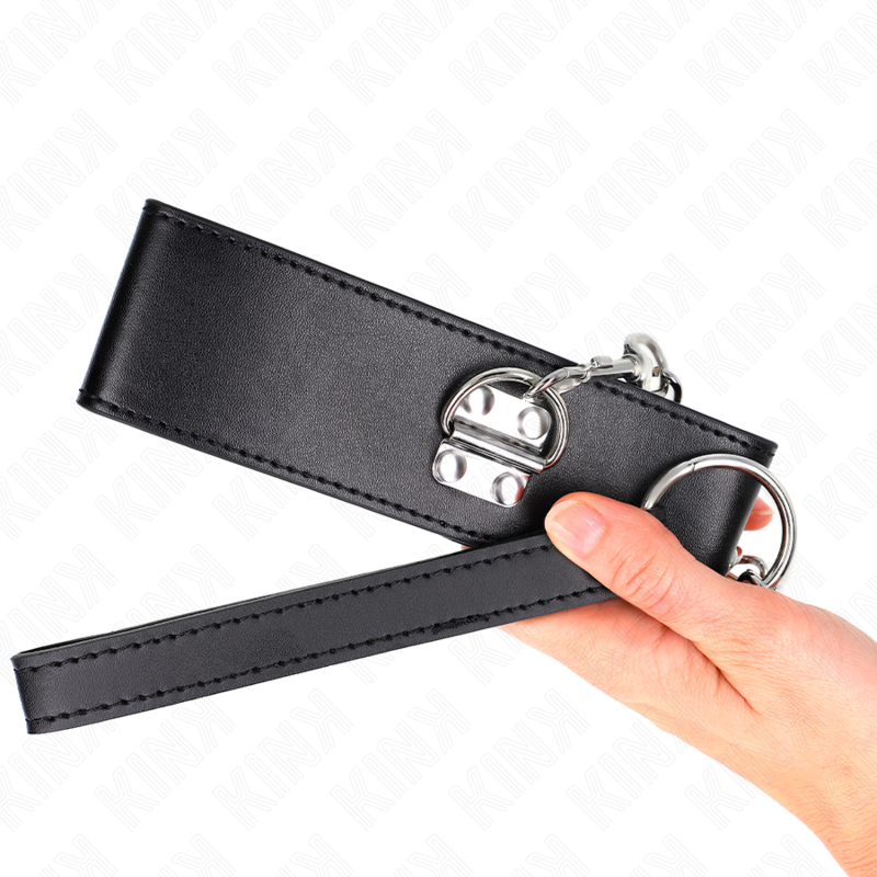 KINK - NECKLACE WITH BELT 65 CM WITH WIDE BLACK STRAP ADJUSTABLE 33.5-41 CM X 5 CM - 6