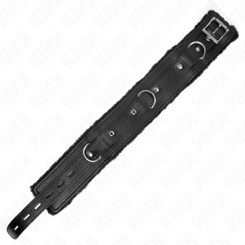 KINK - COLLAR WITH LEASH 65 CM WITH RESTRICTIONS BLACK 36-42 CM X 5.5 CM - 2