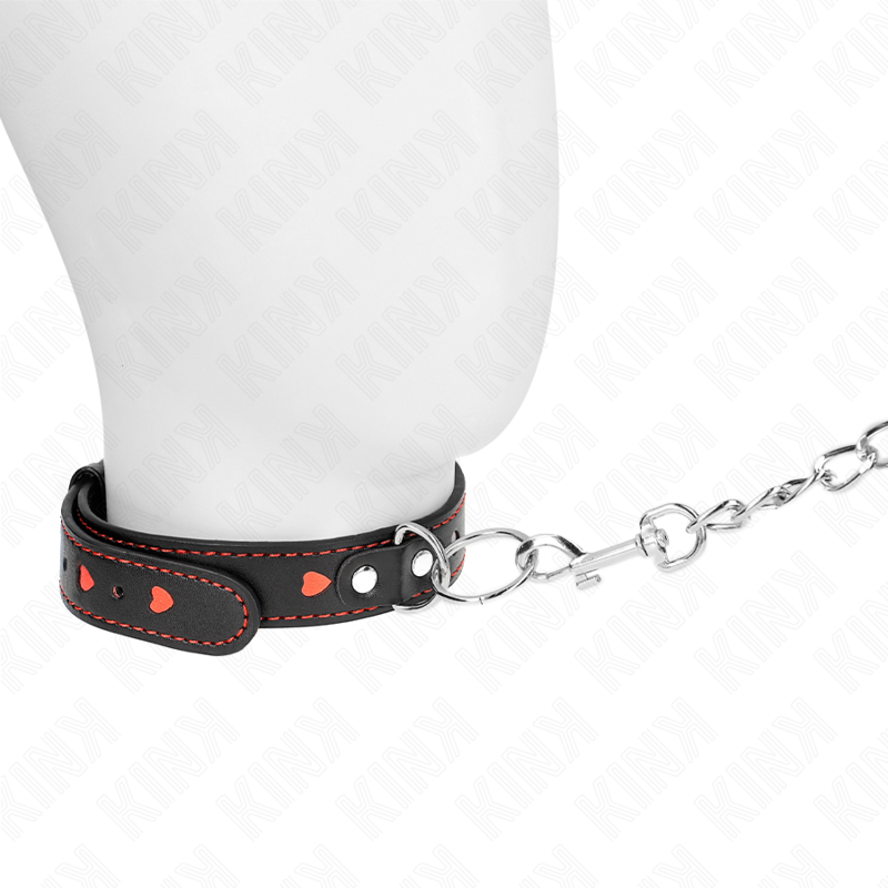 KINK - NECKLACE WITH 65 CM STRAP HEART DETAILS 52.5 X 2.5 CM