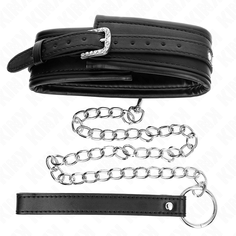 KINK - NECKLACE WITH SHINY BUCKLE STRAP 65 CM 48.5 CM X 5.3 CM - 5