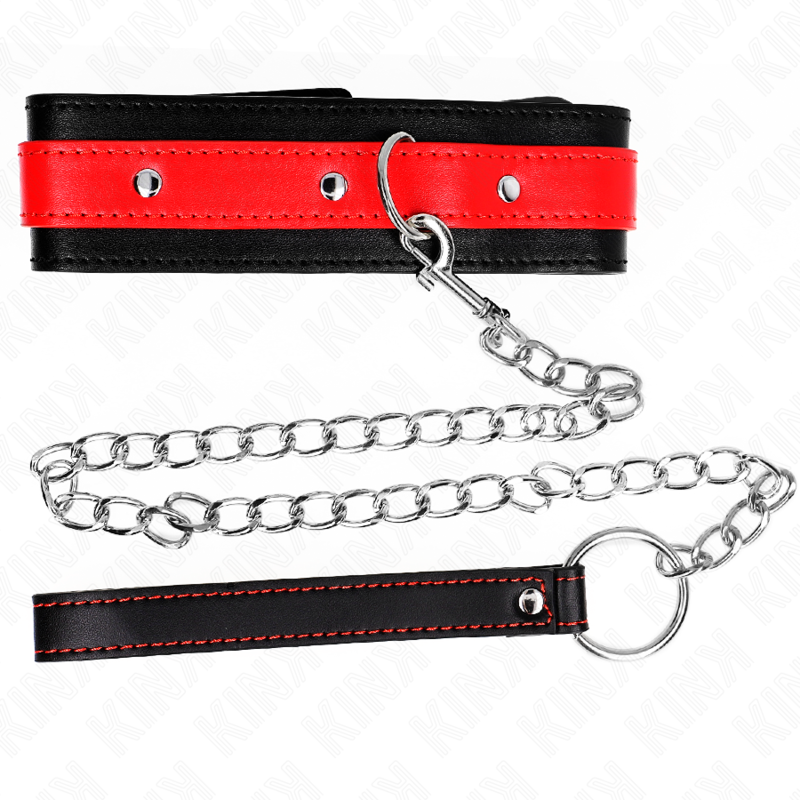 KINK - NECKLACE WITH RED STRAP 65 CM AJUSTABLE 36-43 CM X 5 CM - 5