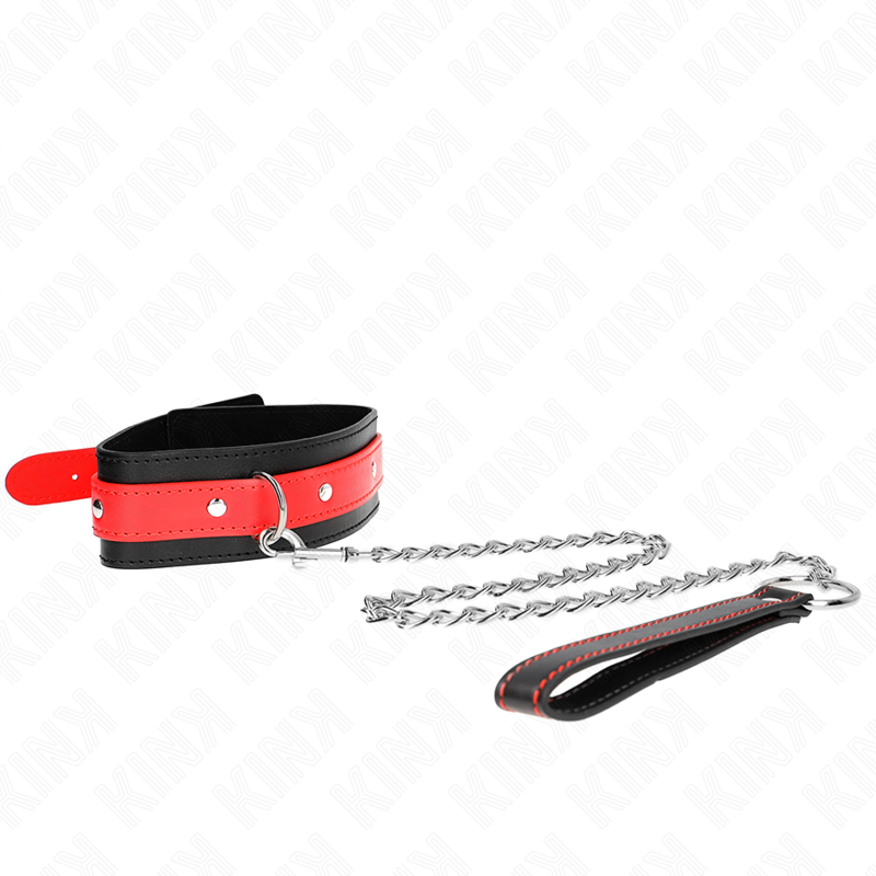 KINK - RED STRAP NECKLACE 65 CM ADJUSTABLE 36-43 CM X 5 CM