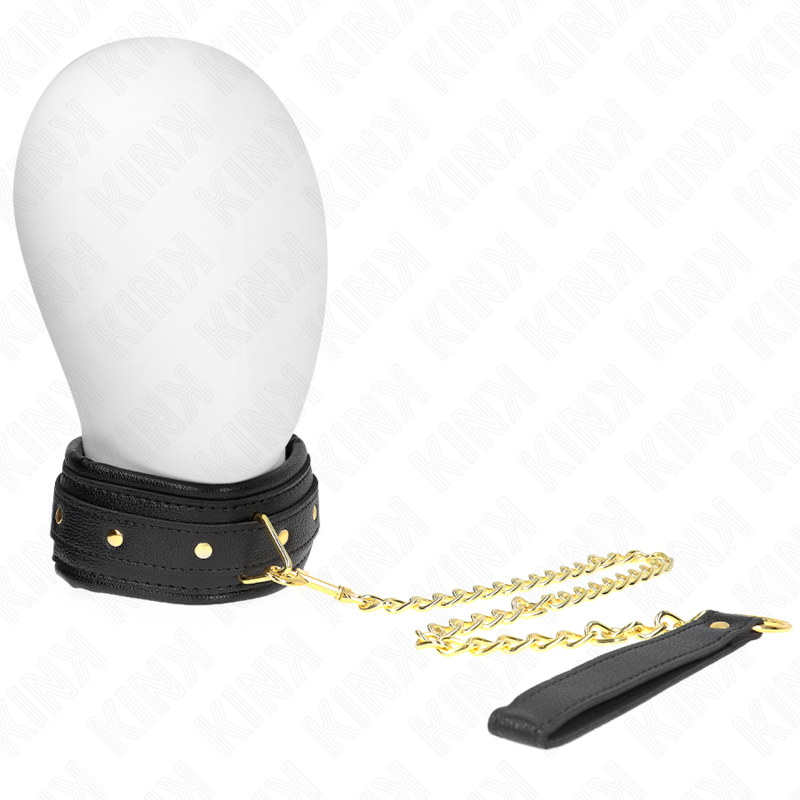 KINK - NECKLACE WITH SPONGE IMITATION LEATHER STRAP MODEL 1 ADJUSTABLE 37-54 CM X 3 CM - 6