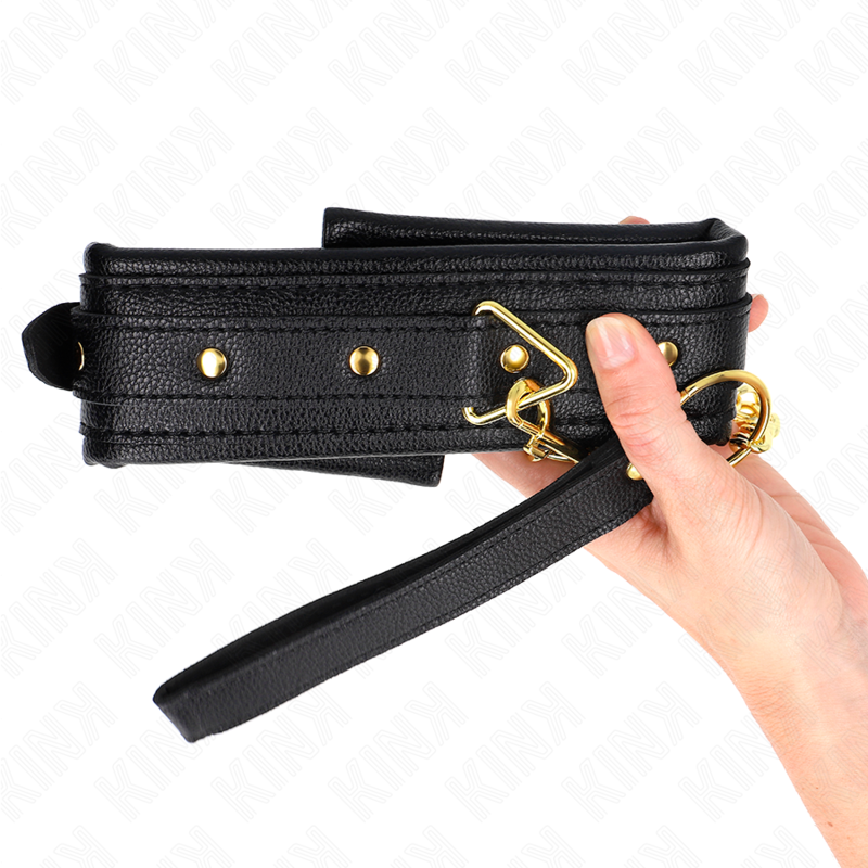 KINK - NECKLACE WITH SPONGE IMITATION LEATHER STRAP MODEL 1 ADJUSTABLE 37-54 CM X 3 CM - 4