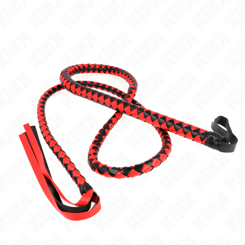 KINK - RED LONG SNAKE WHIP 210 CM - 3