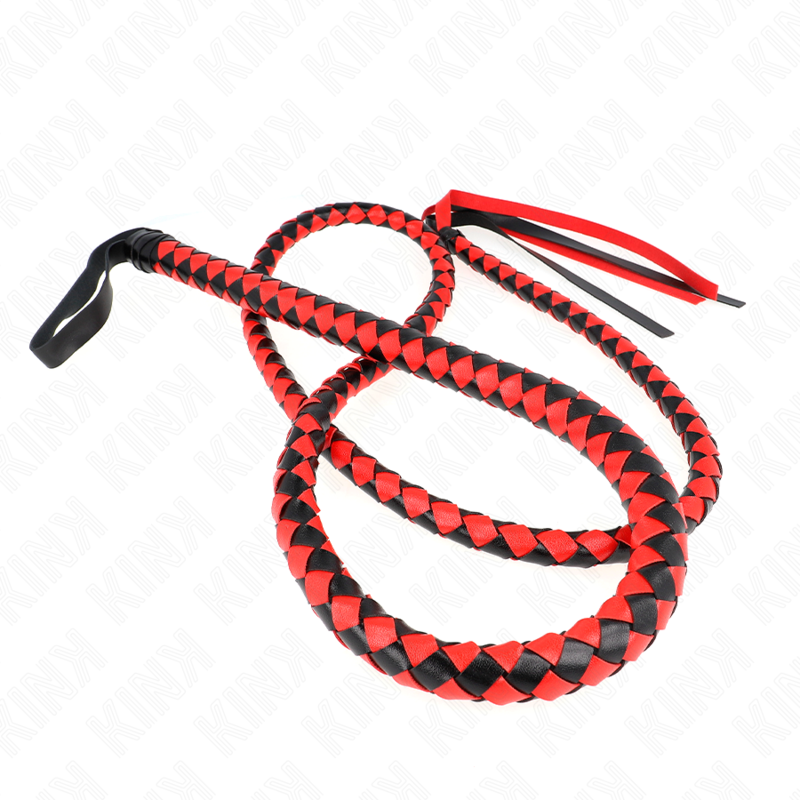 KINK - RED LONG SNAKE WHIP 210 CM - 2