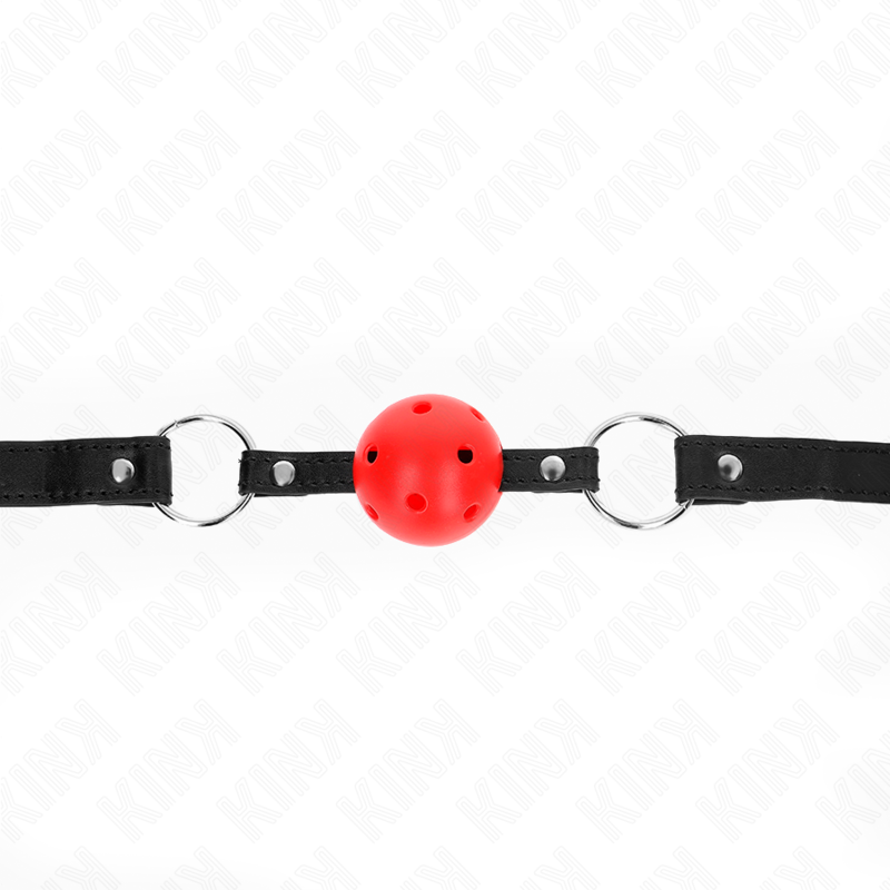 KINK - RED HARD HOLLOW BALL 4.5 CM GAG MODEL 1 63.5 X 2 CM