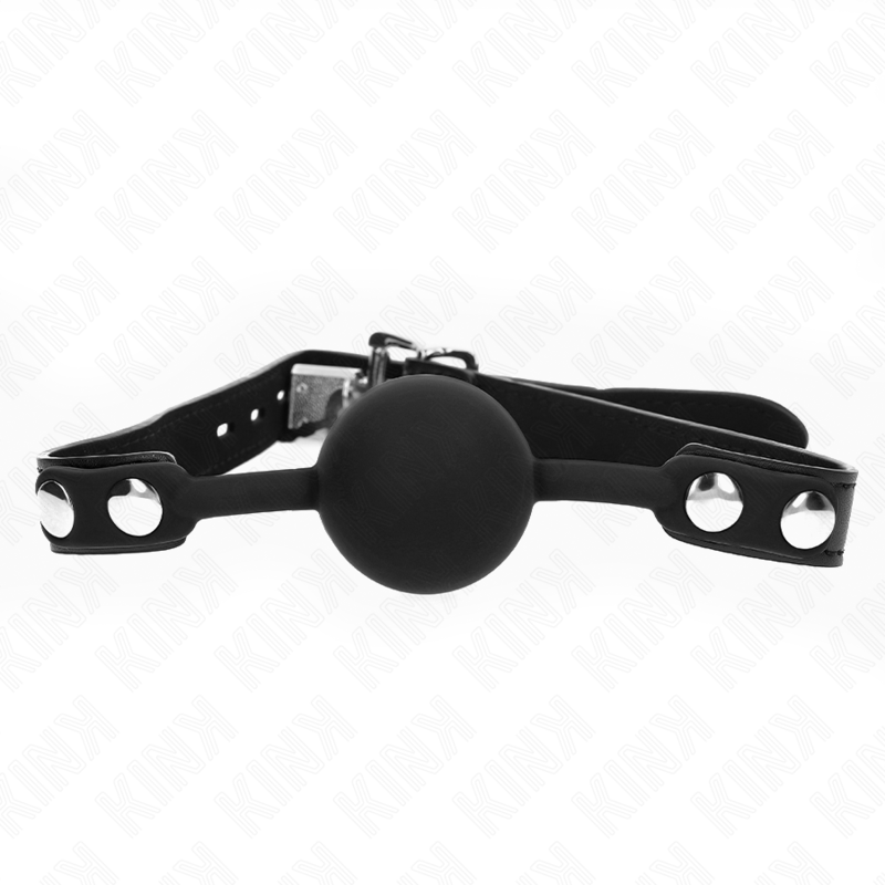 KINK - MODEL 1 SILICONE BALL 4 CM GAG WITH LOCK 60 x 2 CM - 5