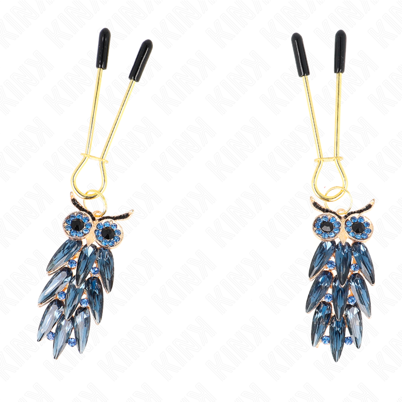 KINK - OWL PENDANT NIPPLE CLAMPS 6 CM - 1