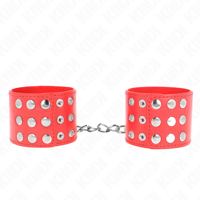 KINK - WRIST RESTRAINTS WITH SNAP FASTEN RED ADJUSTABLE 19-24 CM X 5.5 CM - 1