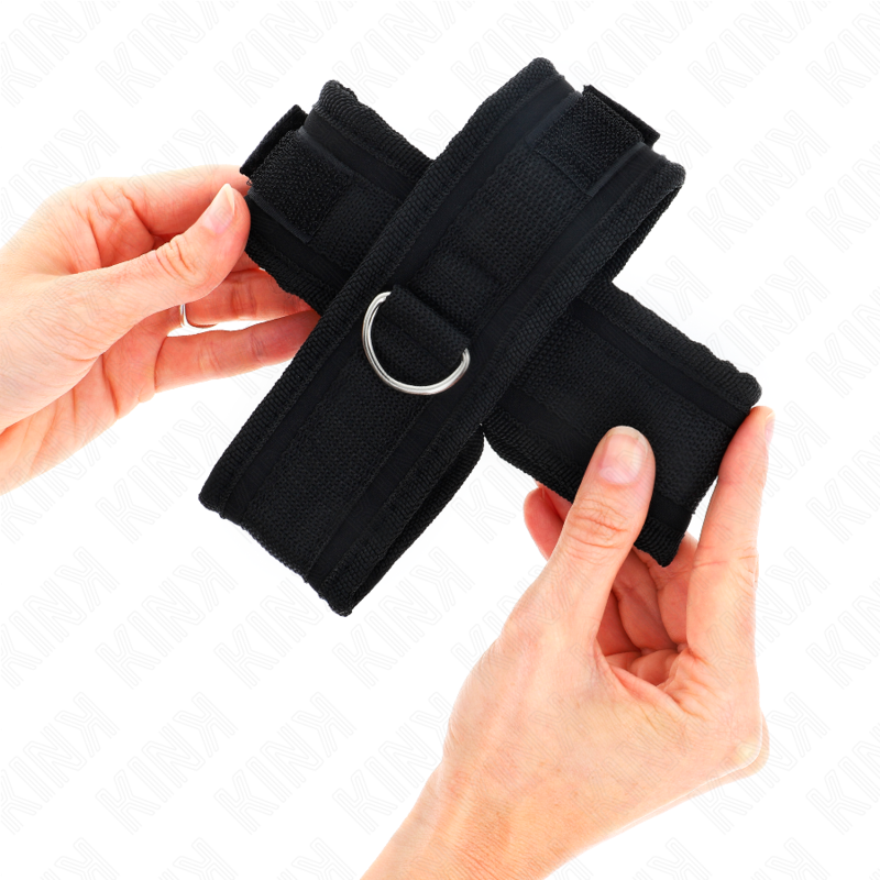KINK - CROSS CUFFS BLACK 34 X 5.5 CM - 4