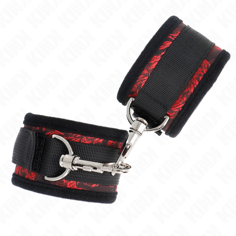 KINK - SCANDAL WRIST RESTRAINTS RED-BLACK - 2