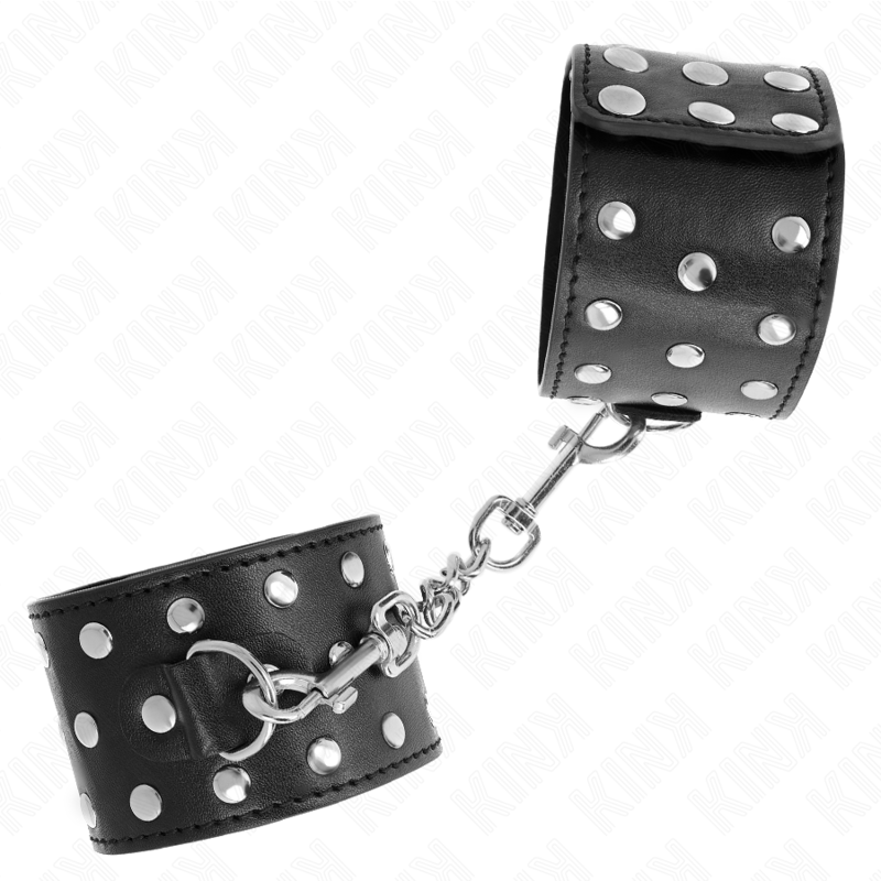 KINK - PUNK WRIST RESTRAINTS ADJUSTABLE 19-24 CM X 5.5 CM - 2