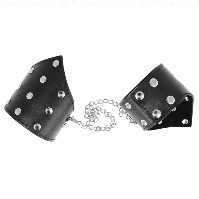 KINK - BLACK POINT STYLE WRISTBANDS WITH CHAIN ADJUSTABLE 17-23 CM X 8.5 CM - 2
