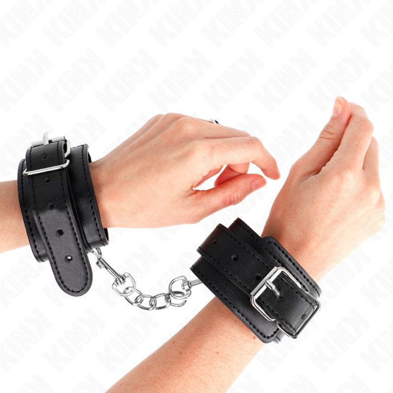KINK - THIN WRIST RESTRAINTS BLACK ADJUSTABLE 21-33 CM - 4