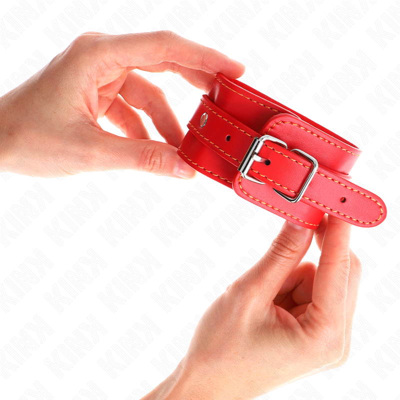 KINK - THIN WRIST RESTRAINTS RED ADJUSTABLE 21-33 CM - 2