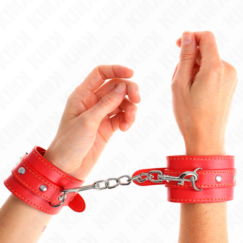 KINK - THIN WRIST RESTRAINTS RED ADJUSTABLE 21-33 CM - 4