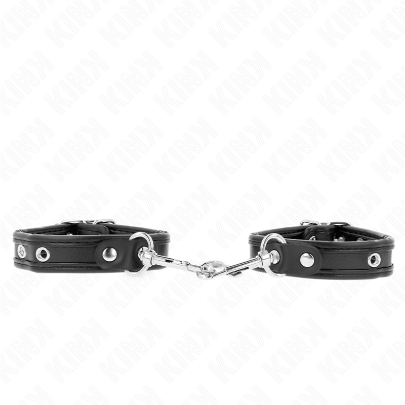 KINK - MINI BLACK WRISTBANDS WITH STUDS ADJUSTABLE 16-22 CM X 2 CM - 1