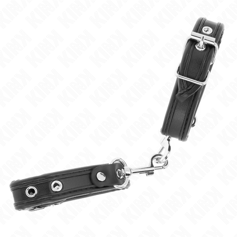KINK - MINI BLACK WRISTBANDS WITH STUDS ADJUSTABLE 16-22 CM X 2 CM - 2