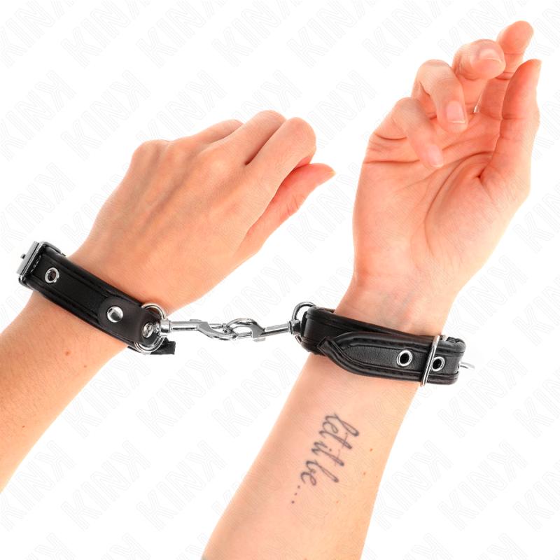 KINK - MINI BLACK WRISTBANDS WITH STUDS ADJUSTABLE 16-22 CM X 2 CM - 4