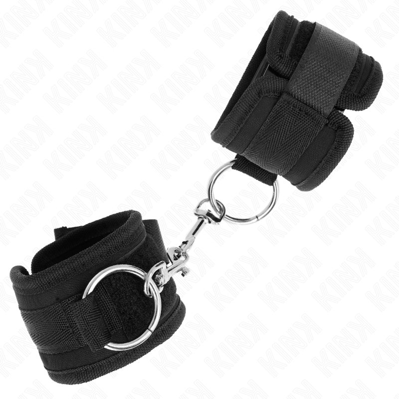 KINK - WRIST RESTRAINTS BLACK ADJUSTABLE 18-35 CM X 6 CM - 2