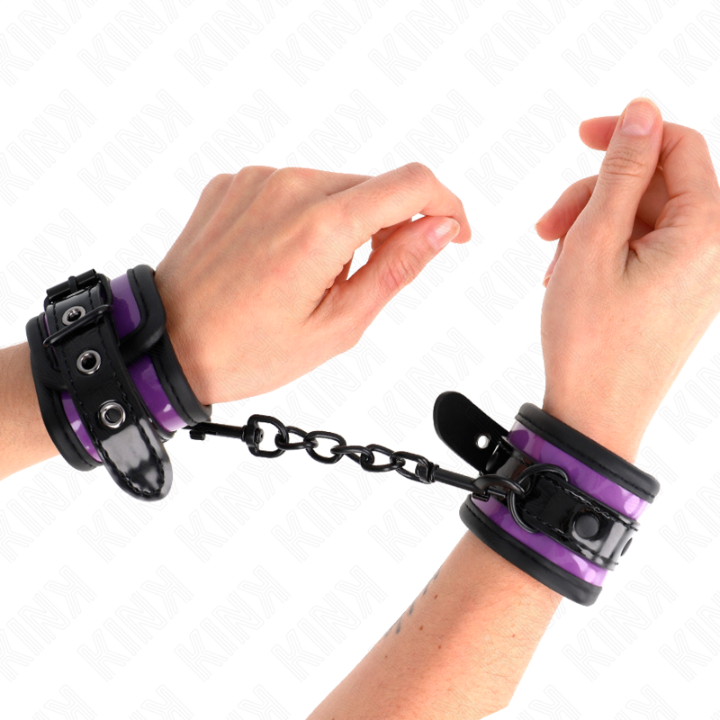 KINK - NEOPRENE WRIST RESTRAINTS LIGHT PURPLE AJUSTABLE 21-28 CM X 5 CM - 3