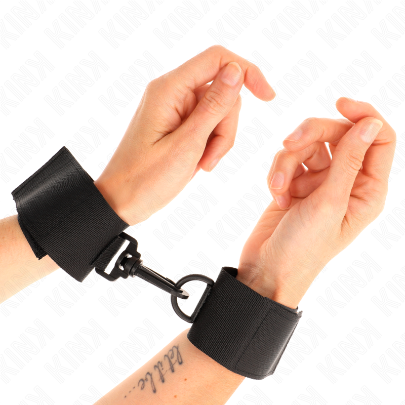 KINK - NYLON WRIST RESTRAINTS BLACK - 4