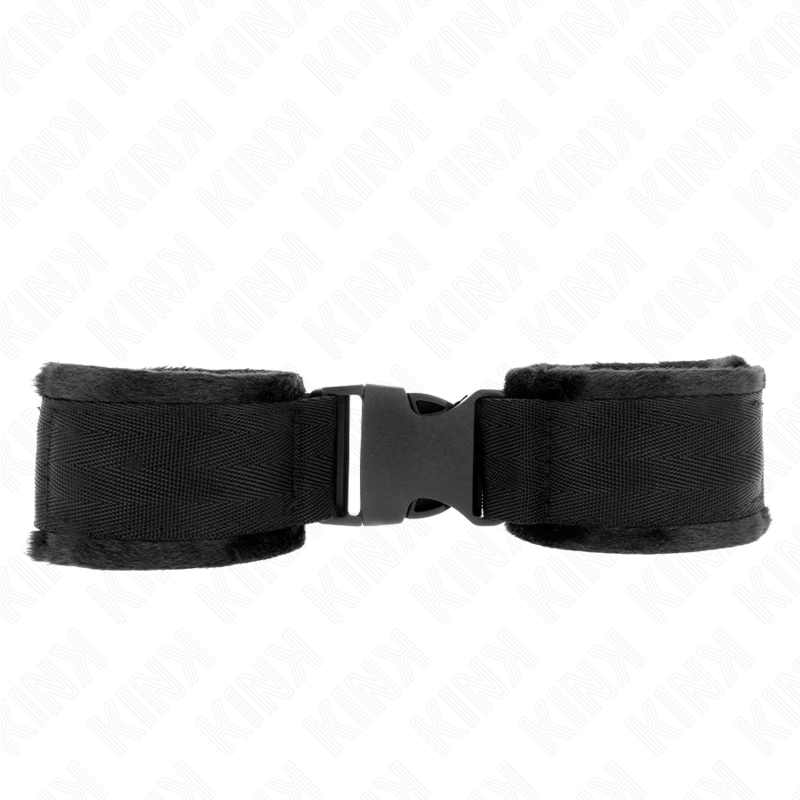 KINK - NYLON BIND HOOK&LOOP WRIST RESTRAINTS RED-BLACK MODEL 1 AJDUSTABLE 25-35 CM X 6 CM - 1