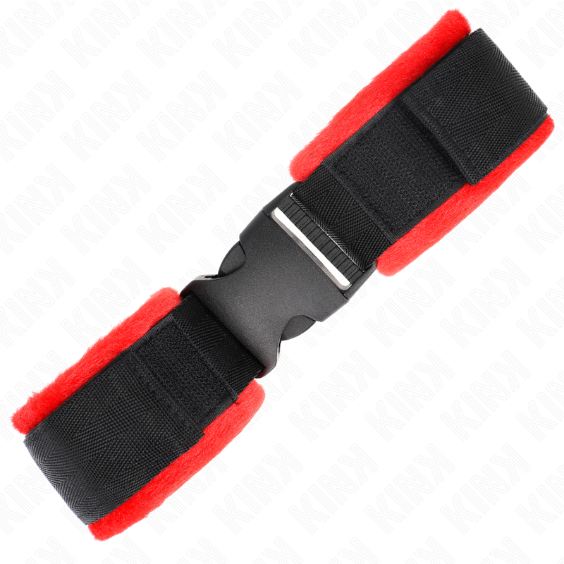 KINK - NYLON BIND HOOK&LOOP WRIST RESTRAINTS BLACK MODEL 1 AJDUSTABLE 25-35 CM X 6 CM - 2