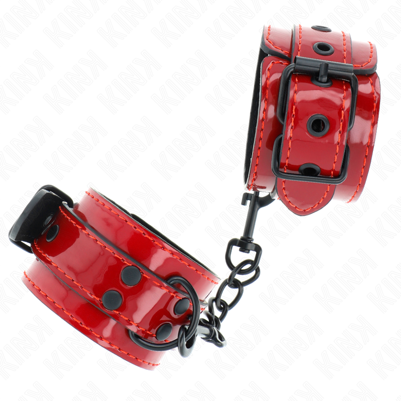 KINK - DARK RED WRIST CUFFS 23 X 5 CM - 2