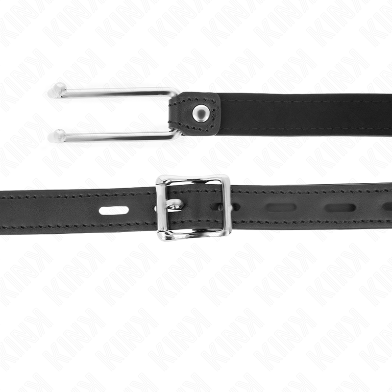 KINK - METAL HOOK GAG 11.5 CM WITH LEATHERETTE STRAP ADJUSTABLE 39-58 CM X 2 CM - 4