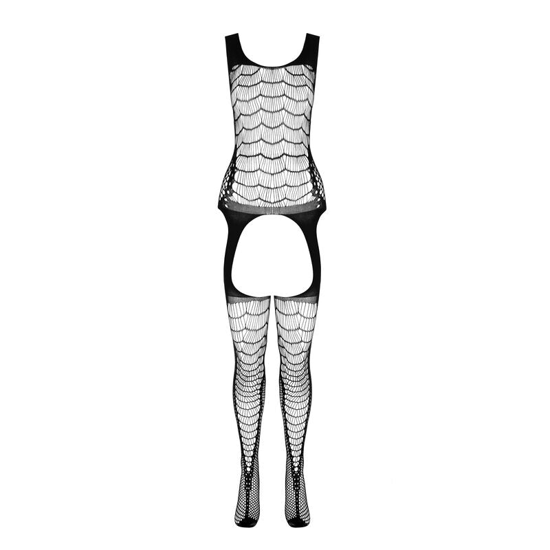 PASSION - BS 104 BODYSTOCKING RED ONE SIZE - 3