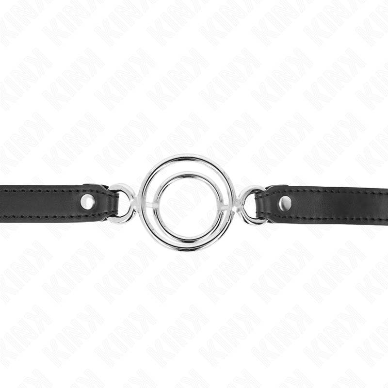 KINK - GAG WITH MULTIPLE O-RINGS 5 CM BLACK 63 X 2.5 CM - 3