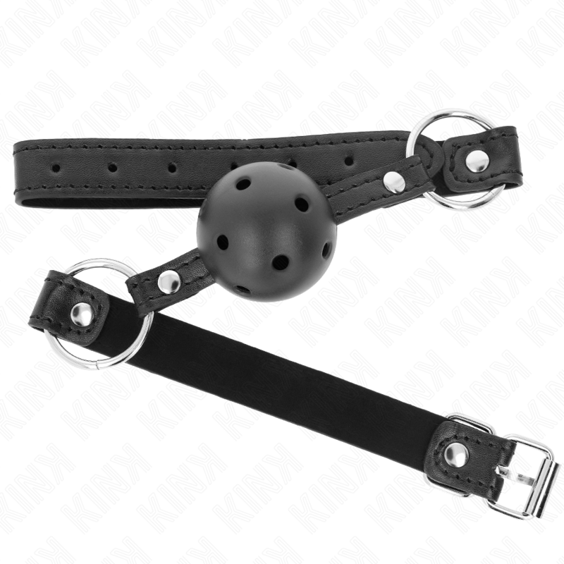 KINK - HOLLOW HARD BLACK BALL 4.5 CM GAG MODEL 1 63.5 X 2 CM - 2